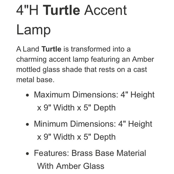 Vintage Meyda Tiffany Amber Turtle Accent Light - Picture 9 of 12